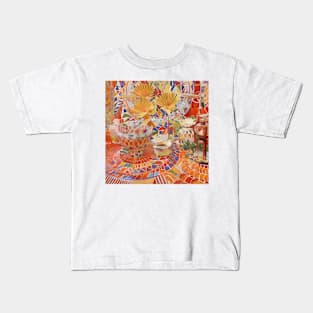 Colorful Mosaic Still Life Kids T-Shirt